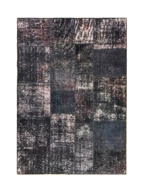 Турецкий ковёр серого цвета "Пэчворк"