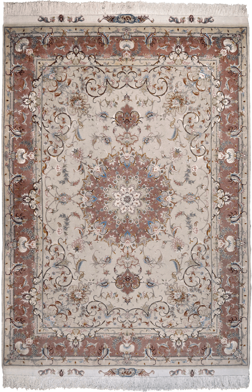 Классический персидский ковёр ручной работы "Табриз Олияр Медальон"