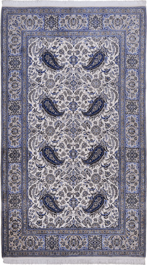 Персидский ковёр из шерсти и шёлка "Наин Афшан Бабаджамали"