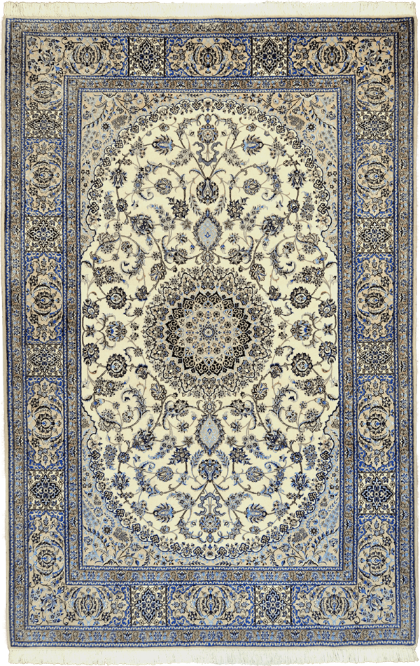 Классический персидский ковёр "Наин Медальон Бабаджамали"