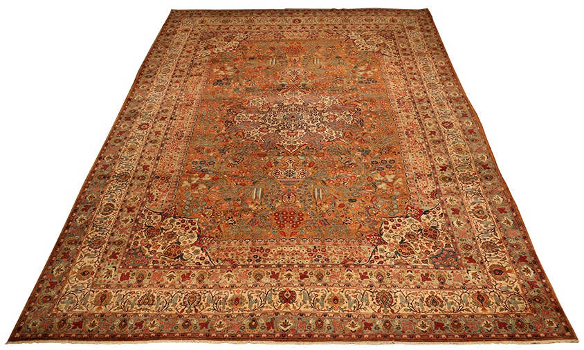 Старинный персидский ковёр ручной работы "Мухаджеран"