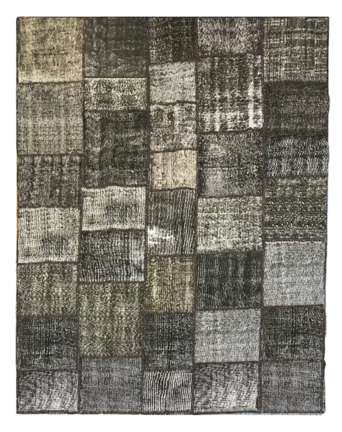 Турецкий шерстяной ковёр ручной работы серо-коричневого цвета