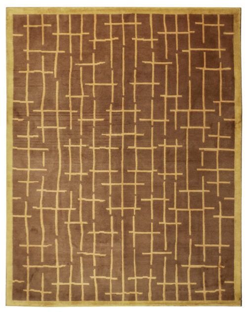 Шерстяной ковёр ручной работы с абстрактным узором
