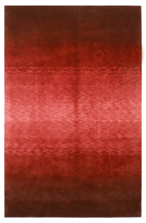 Бордовый ковёр ручной работы с высоким ворсом