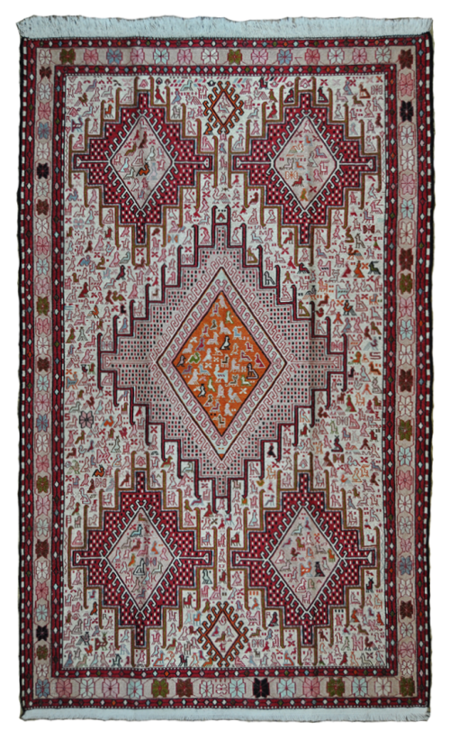 Шёлковый персидский килим ручной работы "Сумах"