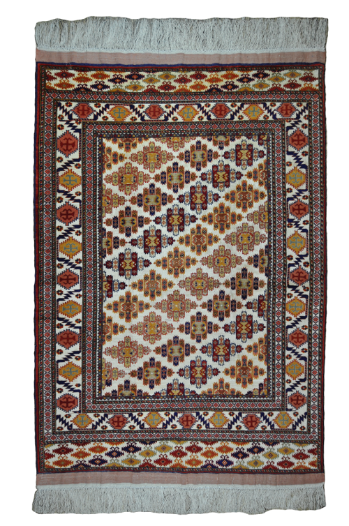 Персидский ковёр с туркменским узором ручной работы "Текин Афшан"