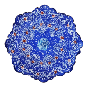 Тарелка медная ручной работы «Сквозь туманность»