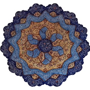 Тарелка медная ручной работы "Вечное движение"