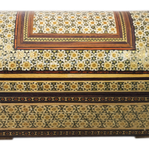 Уникальная шкатулка из ореха с персидской мозаикой ручной работы