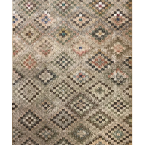 Турецкий шерстяной ковёр с ромбовидными узорами