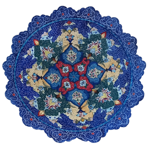 Блюдо медное ручной работы "Цветущий сад Исфахана"