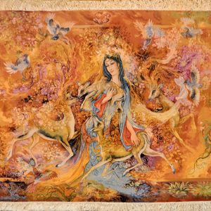 Ковровая картина ручной работы "В царстве любви"