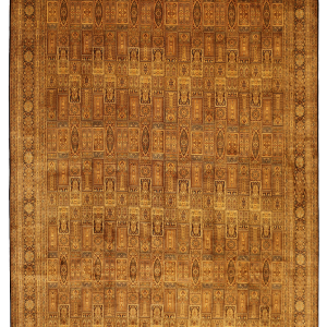 Шелковый кашмирский  ковёр «Хешти» ручной работы