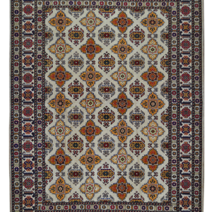 Текинский ковёр из шерсти и шёлка ручной работы