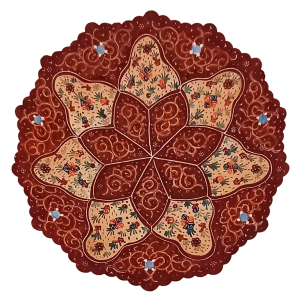 Тарелка медная ручной работы "минакари"