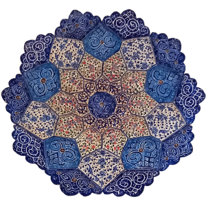 Медная тарелка «Восточная легенда» расписана эмалью ручной работы